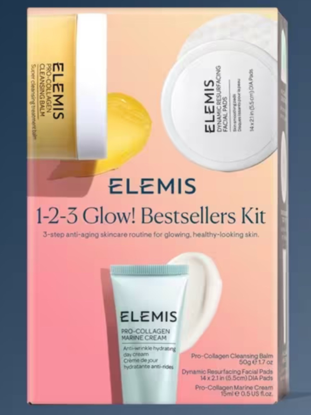 ELEMIS1-2-3 Glow! Bestsellers Kit NEW